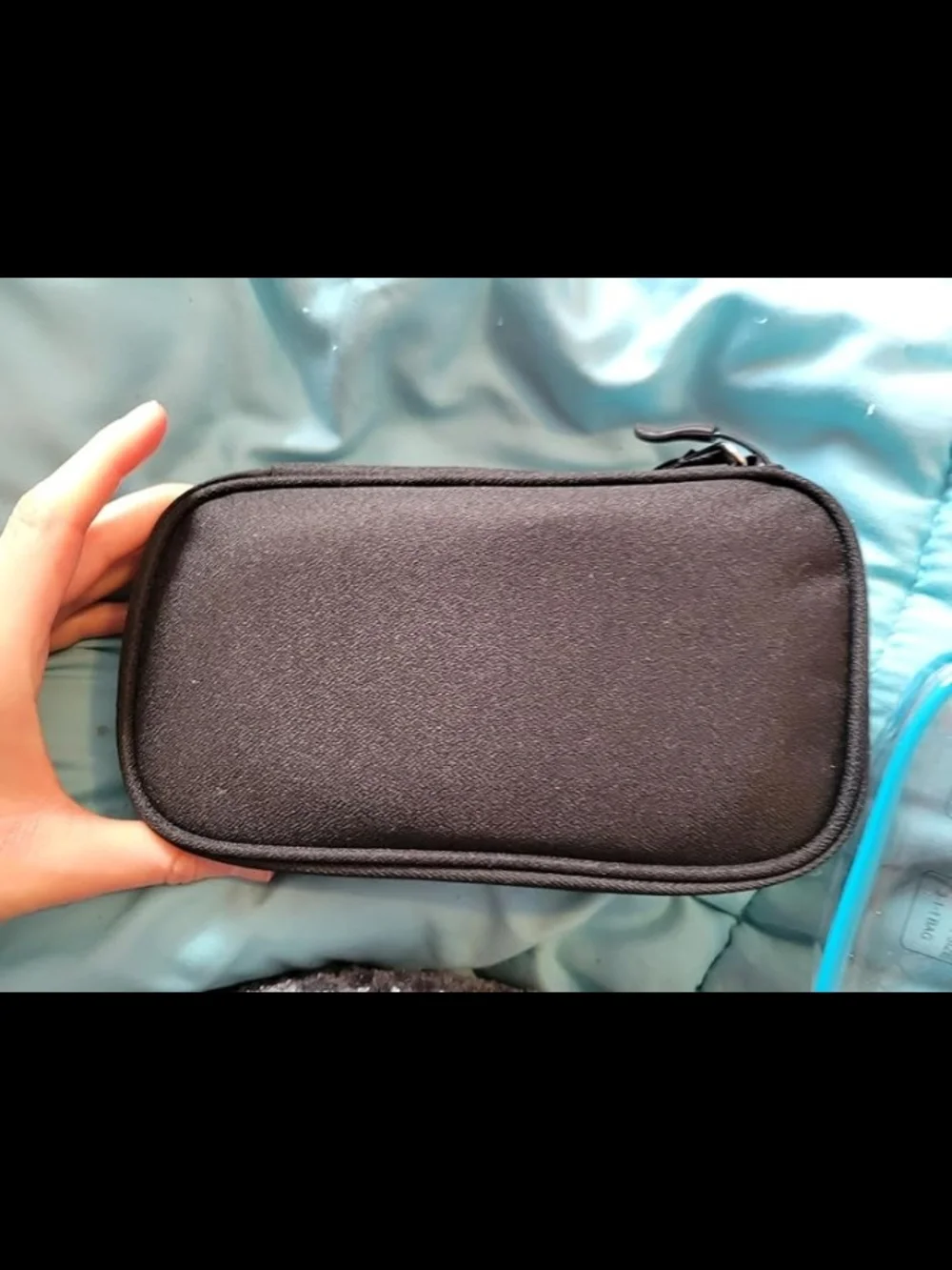 Universal Electronic Organizer Case Travel Cable Cord Storage Bag Small Black